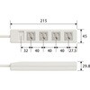 T-T1C-3425WH 電源タップ 延長コード 4個口 2.5m 3P ほこり防止シャッター アース付 EU RoHS指令準拠 コンセント エレコム 62669627