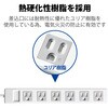 T-T1D-3425WH 電源タップ 延長コード 4個口 2.5m 3P マグネット ほこり防止シャッター アース付 EU RoHS指令準拠 コンセント エレコム 62669767