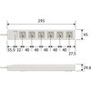T-T1D-3625WH 電源タップ 延長コード 6個口 2.5m 3P マグネット ほこり防止シャッター アース付 EU RoHS指令準拠 コンセント エレコム 62669785