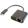 USB Type-C LAN変換アダプター(PD充電対応) ブラック GOPPA
