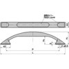 A-218-2 アーチ取手(P=220) TAKIGEN(タキゲン) 62798058