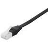 BSLS6FU05BK2 ツメの折れないLANケーブル カテゴリー6 ストレート フラット 0.5m ブラック BUFFALO(バッファロー) 62799889