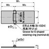 折曲げ用 横型平蝶番(L=60 W1=52) TAKIGEN(タキゲン)