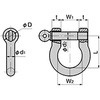 シャックル(バウタイプ)軸Φ5 TAKIGEN(タキゲン)