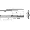 重量用スライドレール(L609.6) TAKIGEN(タキゲン)