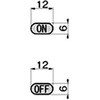 on/off シール