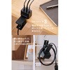 EC-AC11767BK 67W 充電器 一体型ケーブル1.5m USB Type-C×3 高出力 PD/PPS対応 クリップ式固定 GaNII Plus採用 エレコム 62824801