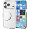 PM-A25CHVCG1CR iPhone17 Pro ケース ハイブリッド 衝撃吸収 磁気吸着対応メタルステッカー付 背面ガラス エレコム 62826420