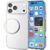 PM-A25DHVCKCR iPhone 17 Pro Max ケース ハイブリッド 衝撃吸収 磁気吸着対応メタルステッカー付 エレコム 62827375