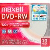録画用DVD-RW 標準120分 1-2倍速 ワイドプリンタブルホワイト 1枚ずつ5mmプラケース入り 10枚パック マクセル