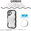 PM-A25AFCWAVEPN iPhone 17 ケース ハイブリッド 衝撃吸収 磁気吸着対応メタルステッカー付 背面クリア Grippy エレコム 62829186