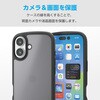 PM-A25ATSLFCBKM iPhone 17 ケース ハイブリッド 衝撃吸収 軽量 薄型 磁気吸着対応メタルステッカー付 エレコム 62829631