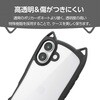 PM-A25AFCCATBK iPhone 17 ケース ハイブリッド 衝撃吸収 磁気吸着対応メタルステッカー付 猫耳デザイン エレコム 62829789