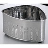 アットアクア 抗菌ステンレス製深型三角コーナー(ゴム足付) パール金属