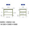 SWRH-1290S2-GG �y�ʍ�Ƒ�/�ω׏d300kg_���ԑS�ʒI�t��_�Œ莮H900_���r�V�[�g�V��_���[�N�e�[�u��300�V���[�Y �R���H�� 62914190