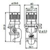 YTZP3C-E12 角型コネクタ3C形中継フード 三桂製作所 62951089