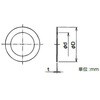 RWML40 SUSサンパイプ用ワッシャー 三桂製作所 62950197