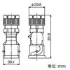 YTDP3C-E12 角型コネクタ3C形フード 三桂製作所 62955106
