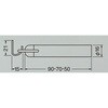 DSF70-WB 扉用戸当り アオリ止め付 TRUSCO 62541789