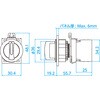 30S-902-1A-R セレクタスイッチ パネルカットサイズ：Φ30.5 TRUSCO 63041957