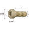 BPEEK-LCM5X10 六角穴付低頭ボルト (ポリエーテルエーテルケトン PEEK・全ねじ) TRUSCO 63055713
