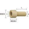 BPPS-CBM5X8 六角穴付ボルト (ポリフェニレンサルファイド PPS・全ねじ) TRUSCO 63057253
