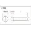 BPVC-BTM4X12 六角ボルト (ポリ塩化ビニル PVC・全ねじ) TRUSCO 63057418