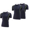 L-NVY-3P ネイビー 接触冷感メッシュ半袖 SK11 63277105