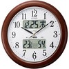 シチズン高精度温湿度計付き掛け時計(電波時計)カレンダー表示 夜間自動点灯 メーカー保証1年|インフォームナビEX ホームテイスト