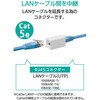 LD-RJ45U5EMWH LANケーブル 延長コネクタ Cat5e RJ45 中継コネクタ マグネット固定 ギガビット対応 コンパクト エレコム 63301361