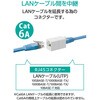 LD-RJ45U6AMWH LANケーブル 延長コネクタ Cat6A 10Gbps対応 RJ45 中継コネクタ マグネット固定 ギガビット対応 コンパクト エレコム 63301370