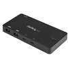 USB-Cパソコン対応2ポートKVMスイッチ 4K60Hz HDMI コンパクトUSB Type-Cパソコン切替器 USB-Cケーブル付属 バスパワー対応 StarTech.com