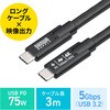USB TypeCP[u USB 5Gbps PD75WΉ