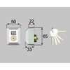 玄関ドア用交換用シリンダーグリップ グレー上 トステム(LIXIL)