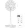 扇風機 DCモーター 節電センサー 左右自動首振り 風量10段階 静音 入切タイマー リモコン付き YAMAZEN(山善)