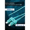 OC-SCOP2M3/015 光ファイバーケーブル SC-OPEN 2芯 シングルモード OM3 エレコム 63505456