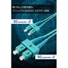 OC-SCSC2M3/3 光ファイバーケーブル SC-SC 2芯 マルチモード OM3 エレコム 63505569