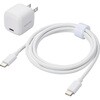 EC-AC7620WH 充電器 USB Type-C×1ポート C-Cケーブル付属 1.5m PD 最大20W スマホ タブレット iPhone 小型 エレコム 63573800