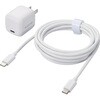 MPA-ACCP8230WH Type-C充電器 PD PPS 30W 1ポート TypeCケーブル付属 【MacBook Air iPhone iPad Android その他機器対応】 エレコム 63573879