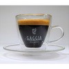 GAGGIAロゴ入り デミタスカップ&ソーサ―2客セット GAGGIA
