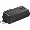 コンセント付きAC充電器 USB×2 2.4A ブラック BUFFALO(バッファロー)