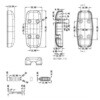 WSW-6AWR-DC 防水中間スイッチ 発光タイプ DC12/24V用 マリンテック 62568540