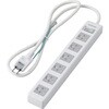 電源タップ 延長コード 6個口 3P マグネット 一括スイッチ LED付 ほこり防止シャッター RoHS OAタップ エレコム