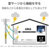 ECT-0510BK 電源タップ 延長コード 7個口 2P 1m 雷ガード トラッキング防止 ほこり防止シャッター 回転式 ブラック エレコム 64044323
