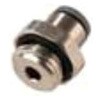 エア継手 コネクタA：M5 コネクタB：プッシュイン6 mm チューブねじ込み 1袋 10個入 Legris(レグリ)