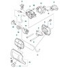 587870602 ゼノア エンジンチェーンソー GZ2800T 部品 エアクリーナー ゼノア 64480300