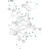 848CE083E1 ゼノア エンジンチェーンソー GZ3500T 部品 燃料タンク ゼノア 64485428