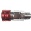 EA140BL-31 R 3/8" 雄ねじカップリング(エアホース用/レッド エスコ 64488699