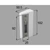 アウトセット引戸錠 部品セット トステム(LIXIL)