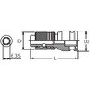 EA164D-51 1/2"DRx1/4"Hex インパクトビットホルダー エスコ 64498605